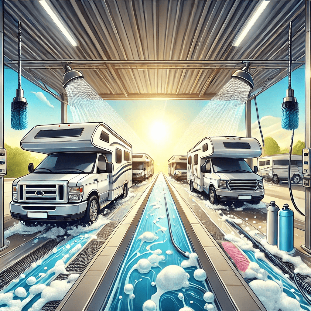 Station de lavage camping-car